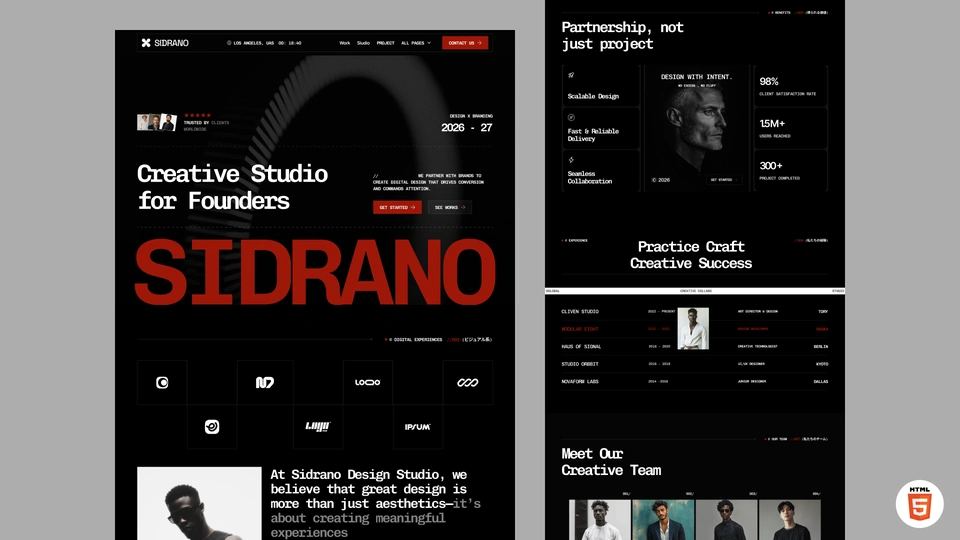 Sidrano - Creative & Marketing Agency HTML Template