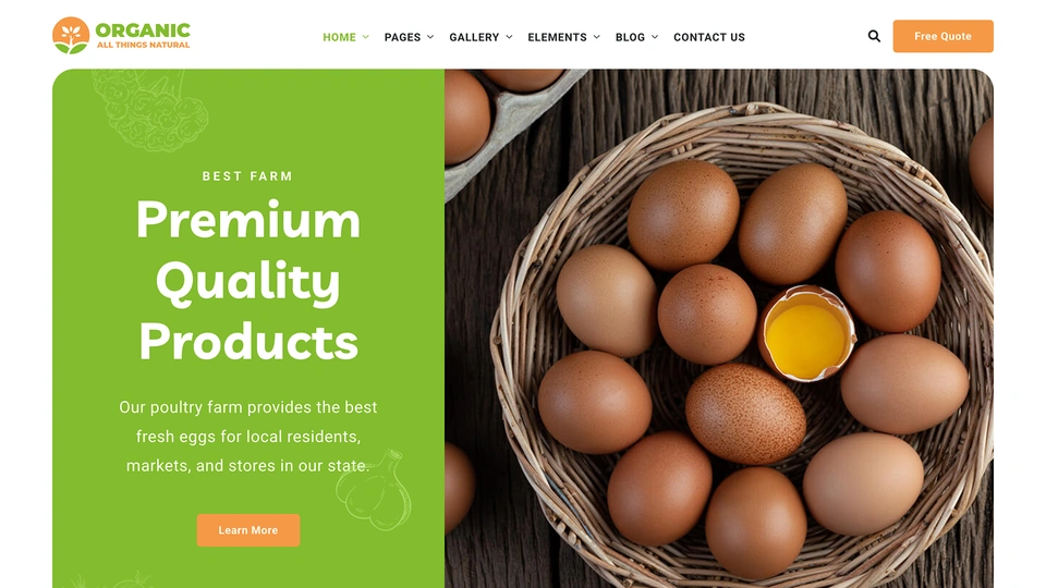 OrganicPro - Agriculture Farming HTML Template