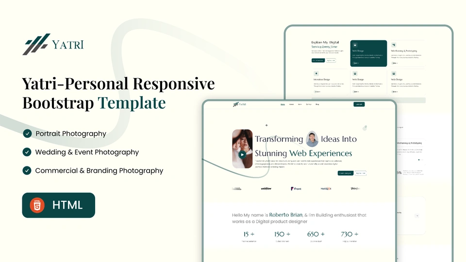 Yatri - Personal Portfolio Responsive Bootstrap Template