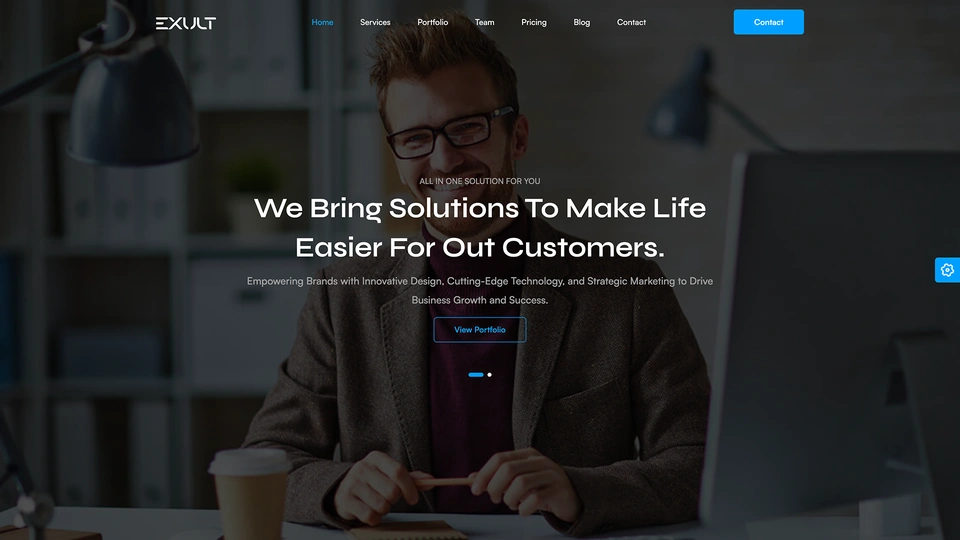 Exult - Landing Page Templates + LTR & RTL + Light & Dark