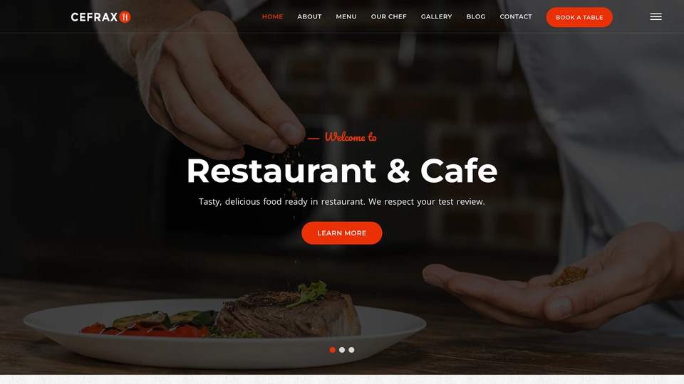 Cefrax - Restaurant and Cafe Template