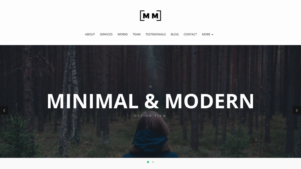 M&M - Creative One Page Portfolio Template