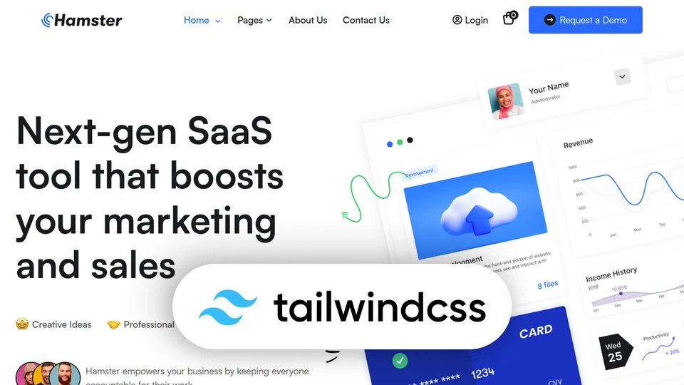 Hamster - Technology & Business TailwindCSS HTML Template