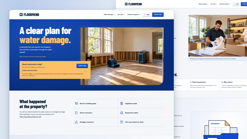 Floodmend - Water Damage Restoration HTML Website Template