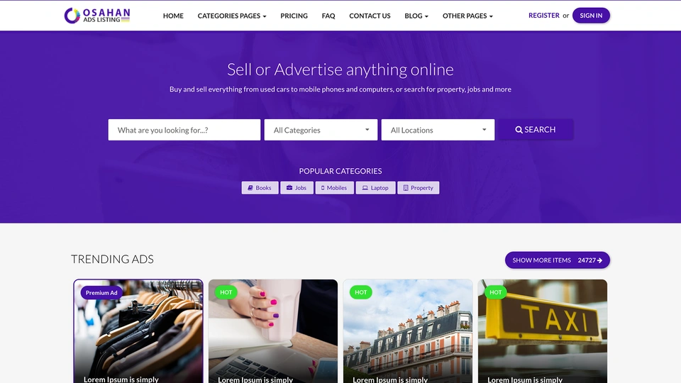 Osahan - Ads Listing Template