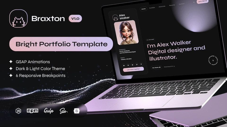 Braxton - Personal Portfolio & Resume HTML Template
