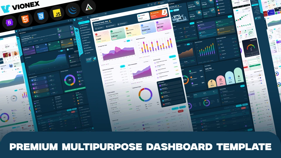 Vionex - Multipurpose Bootstrap 5 Admin Dashboard Template